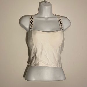 White crop top